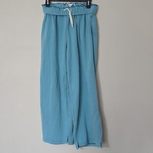 Urban Outfitters Teal Blue Drawstring Wide-Leg Pants